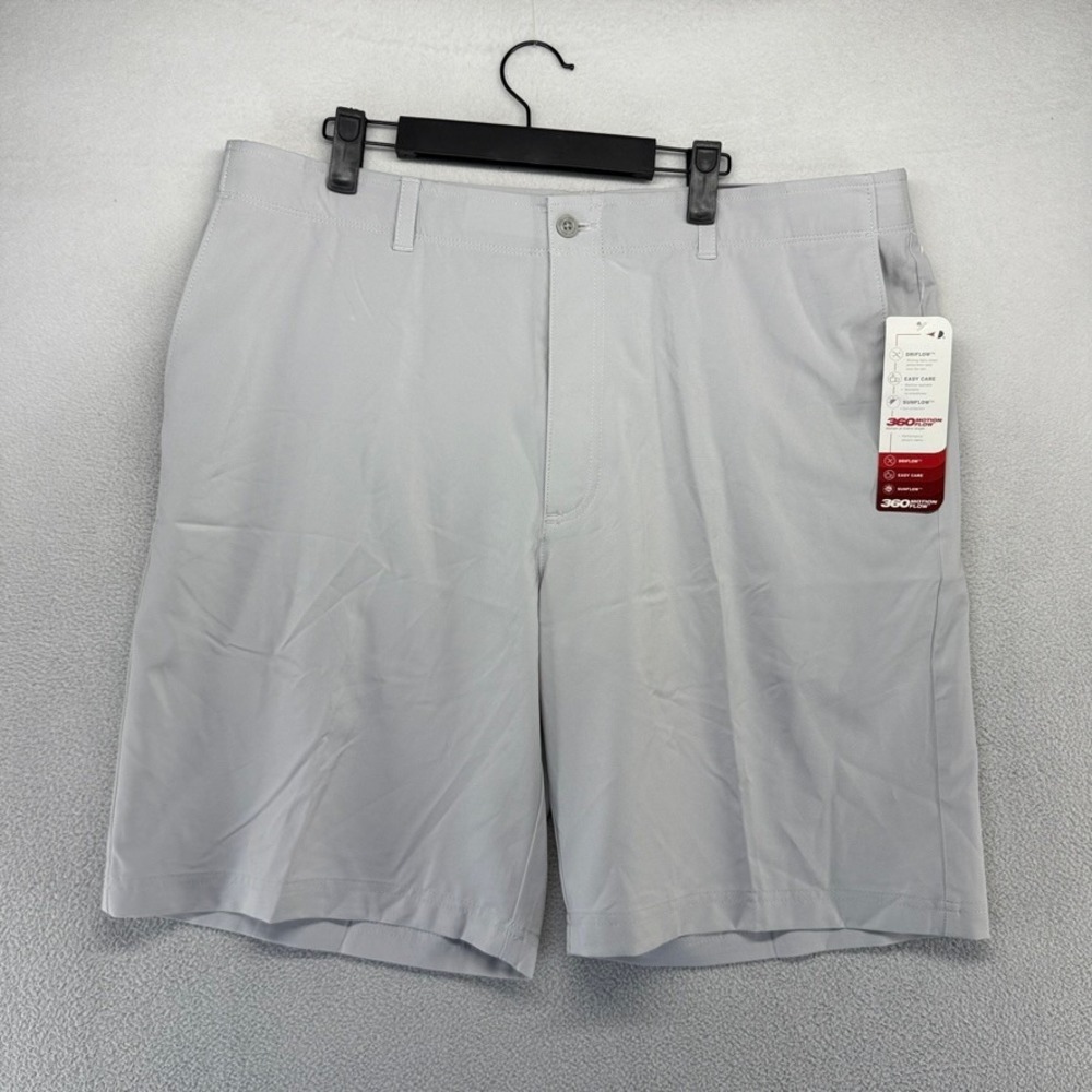 Grand Slam Golf Shorts Mens 38 Gray 360 Motion Flow Stretch Performance Flat NEW